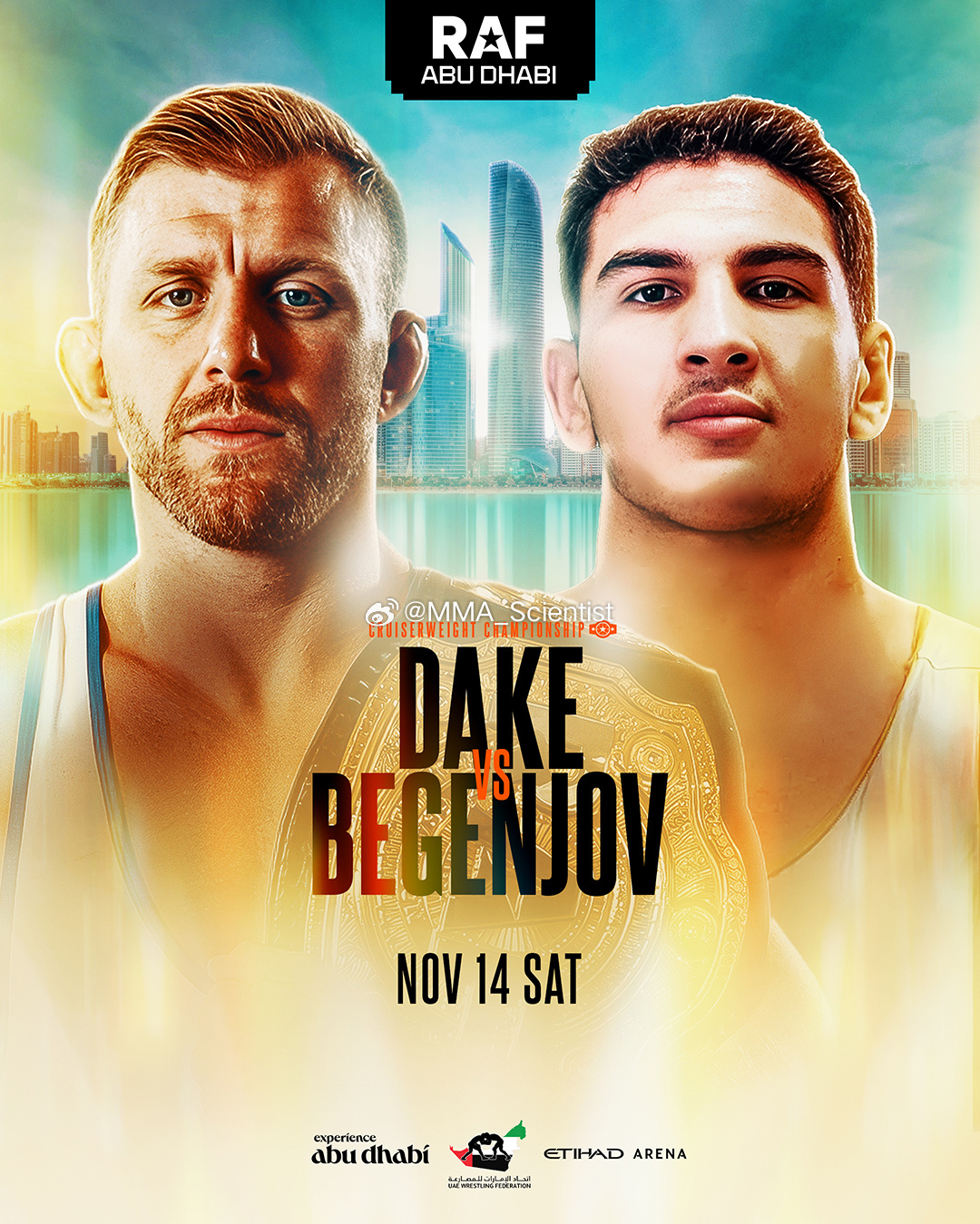 20、24年，两届奥运74KG铜牌——凯尔·戴克 (Kyle Dake)将于11