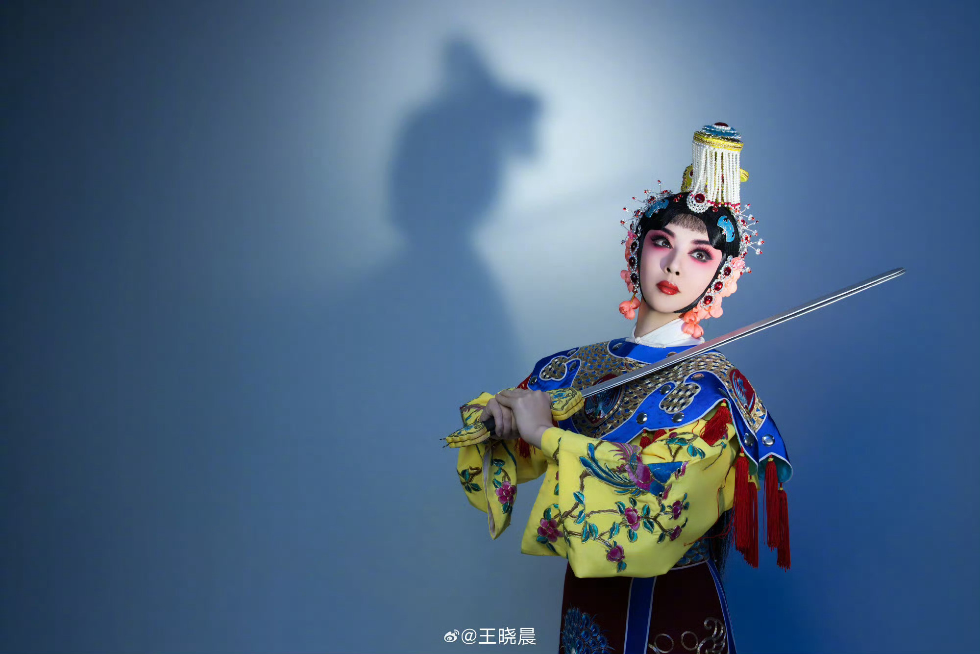 王晓晨虞姬造型 招式尽显英姿，眉目皆是风骨。 王晓晨