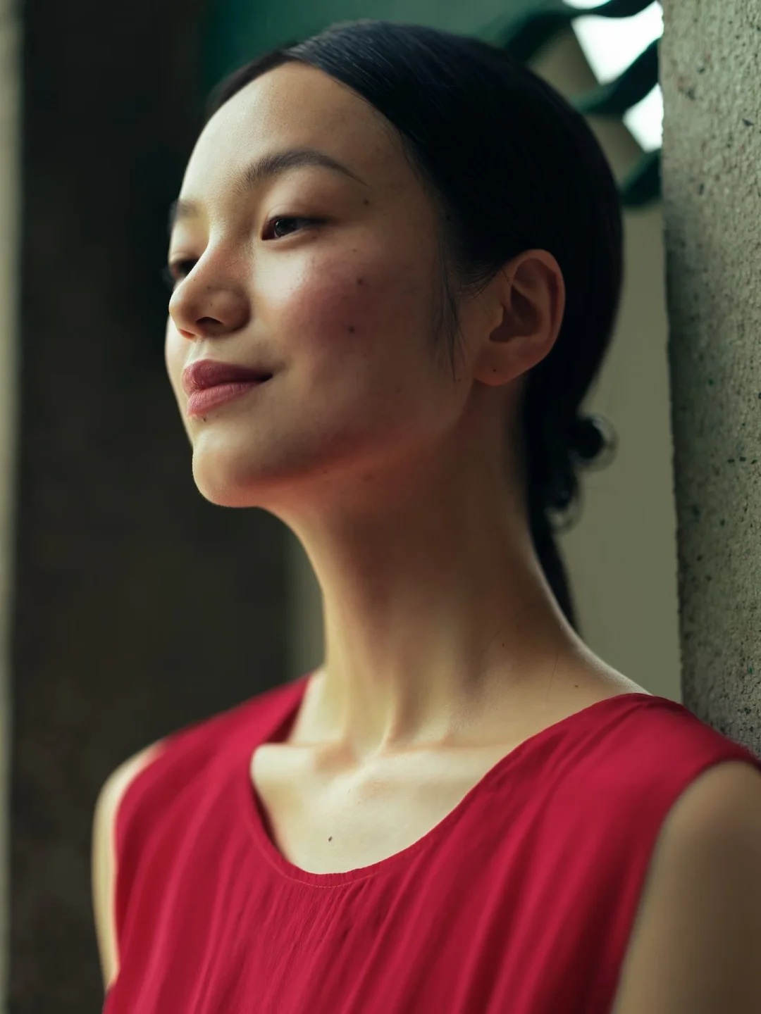80年代的红裙