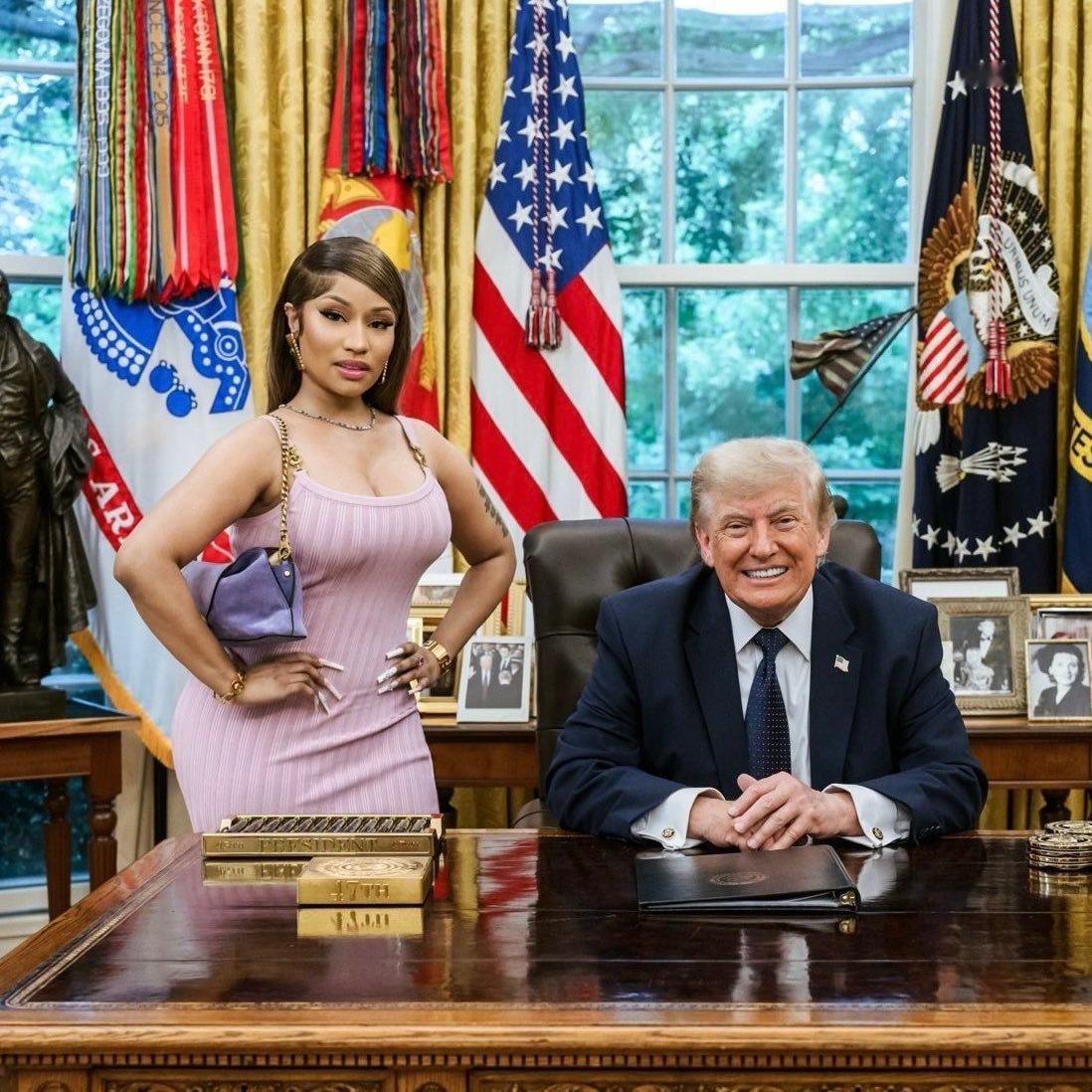 Nicki Minaj分享了关于唐纳德·特朗普的新帖子: “WhiteHouse