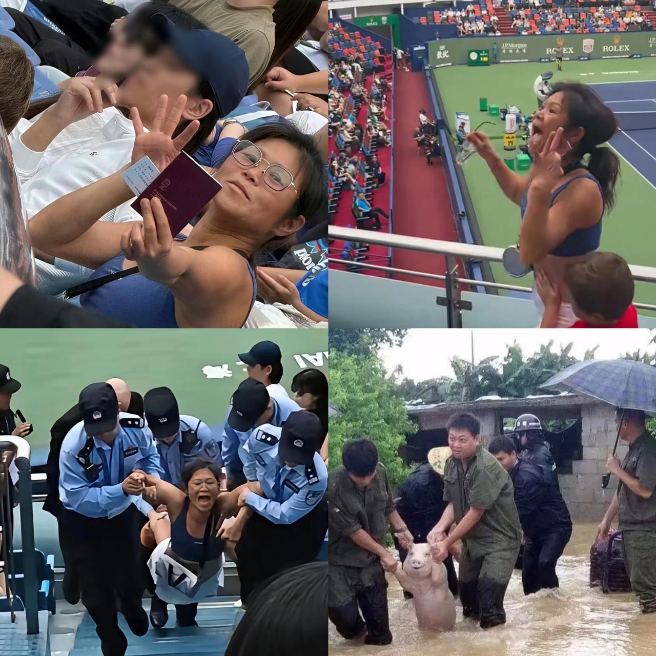 上海大师赛发疯女子酒醒后，
回忆自己的行为，
是不是都想要扇自己几个大耳光，
