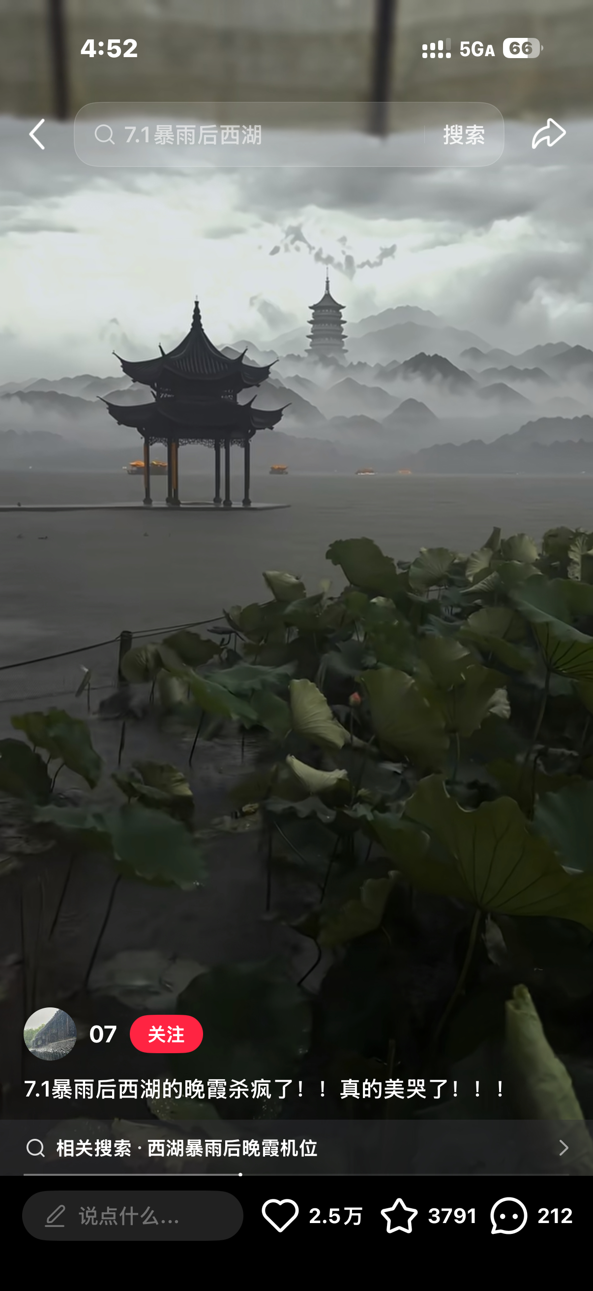 这样的西湖我怎么从未见过。 