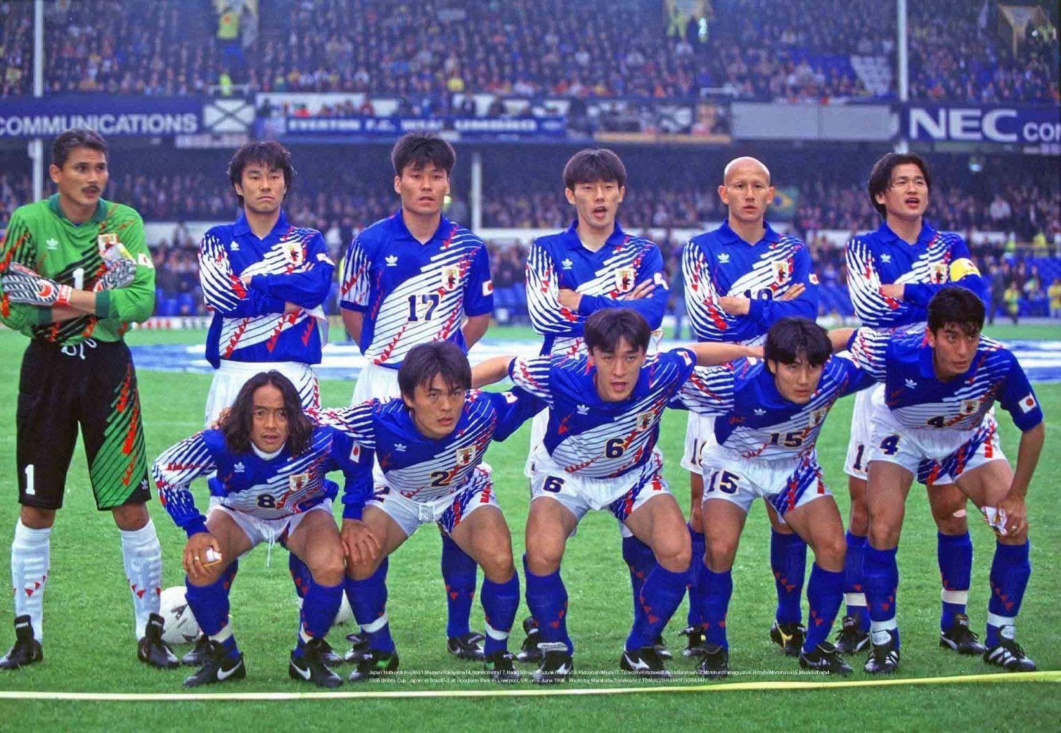 經典回眸- 1995 UMBRO CUP NIPPON陣容後排左起：1. 小島 