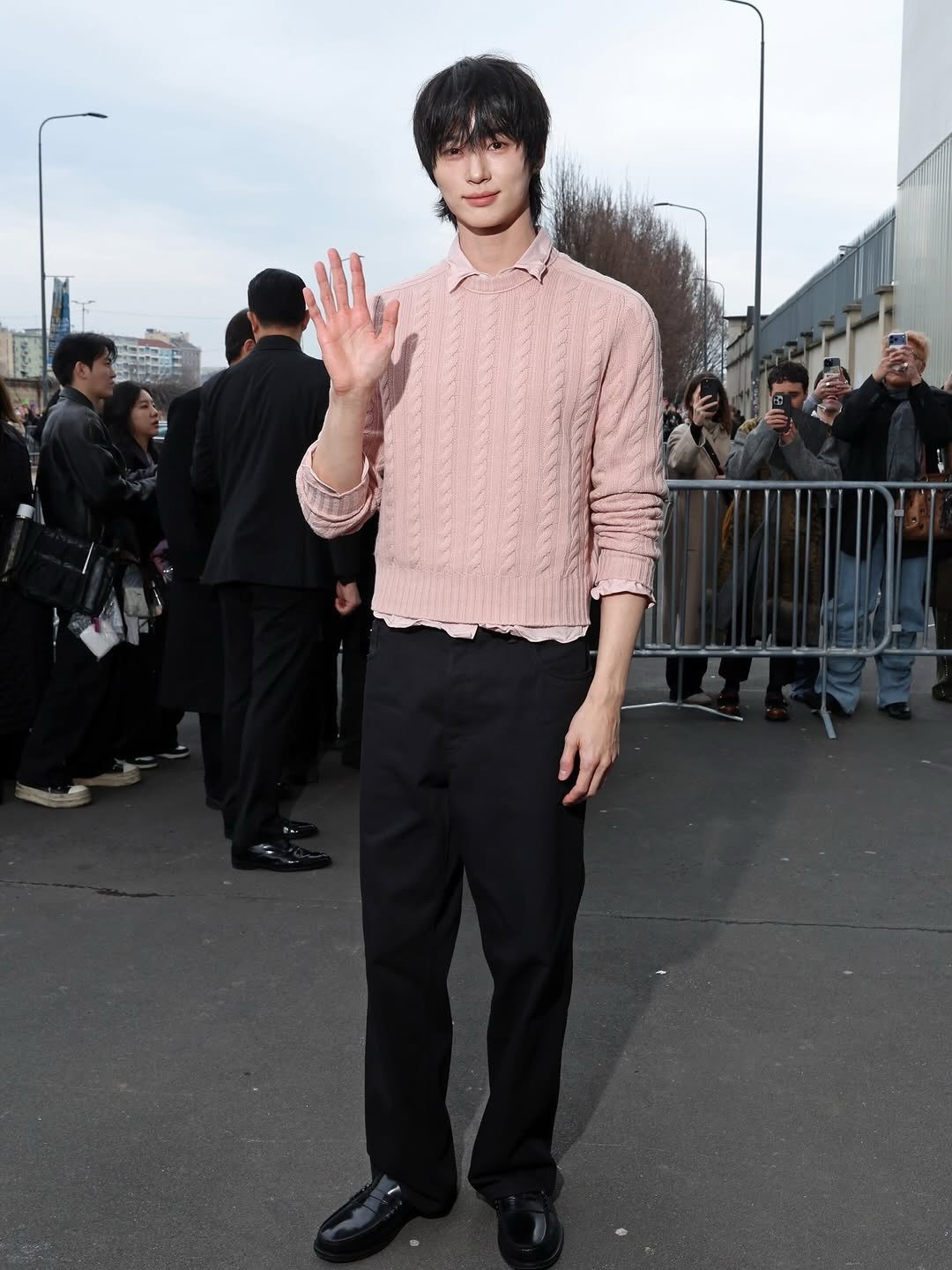 边佑锡 x PRADA F/W 2026 Menswear Show外媒图呈上，