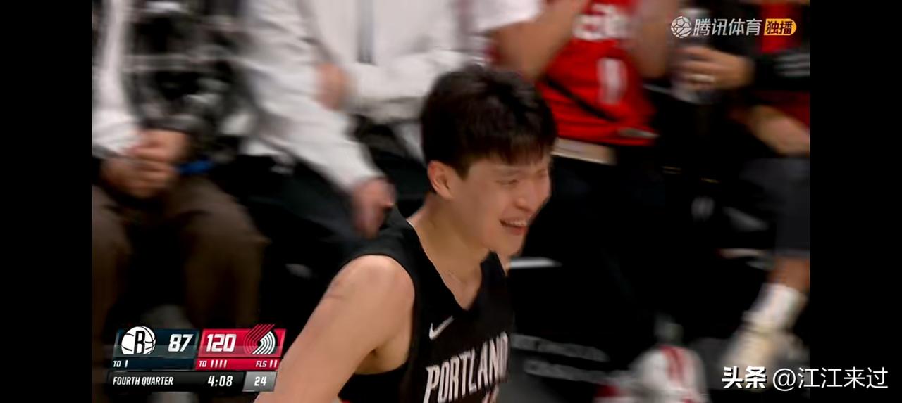 杨瀚森4分3板，投篮2中2！场上更加的从容！开拓者134比99大胜篮网！杨瀚森时