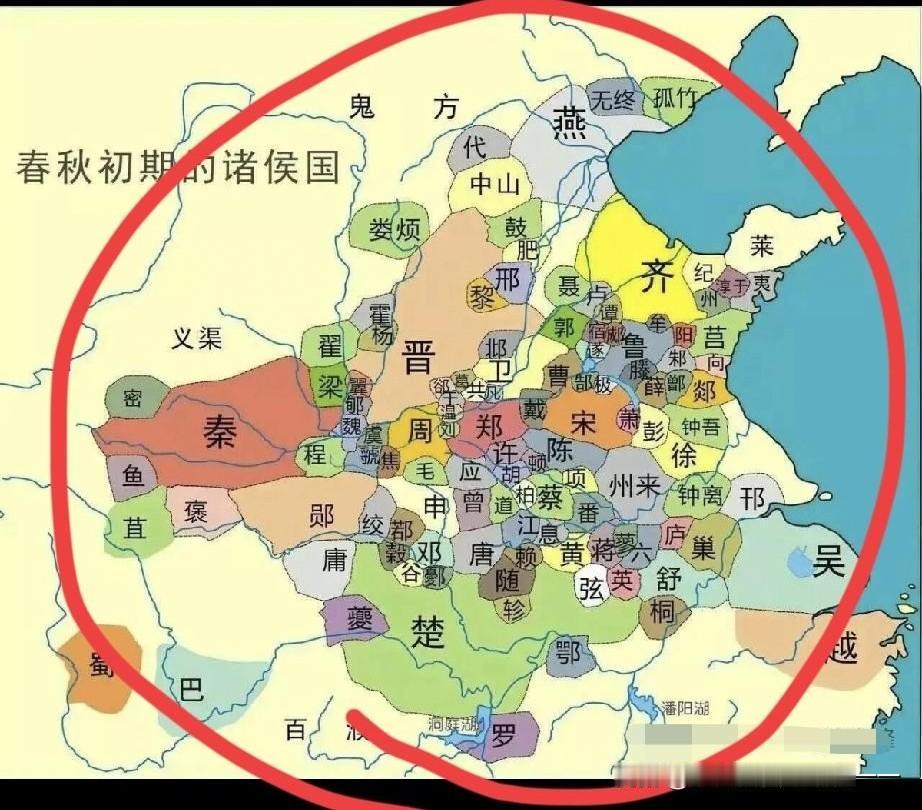 为啥说当年过长江算是蛮荒之地？你看看那些诸侯国在哪里？