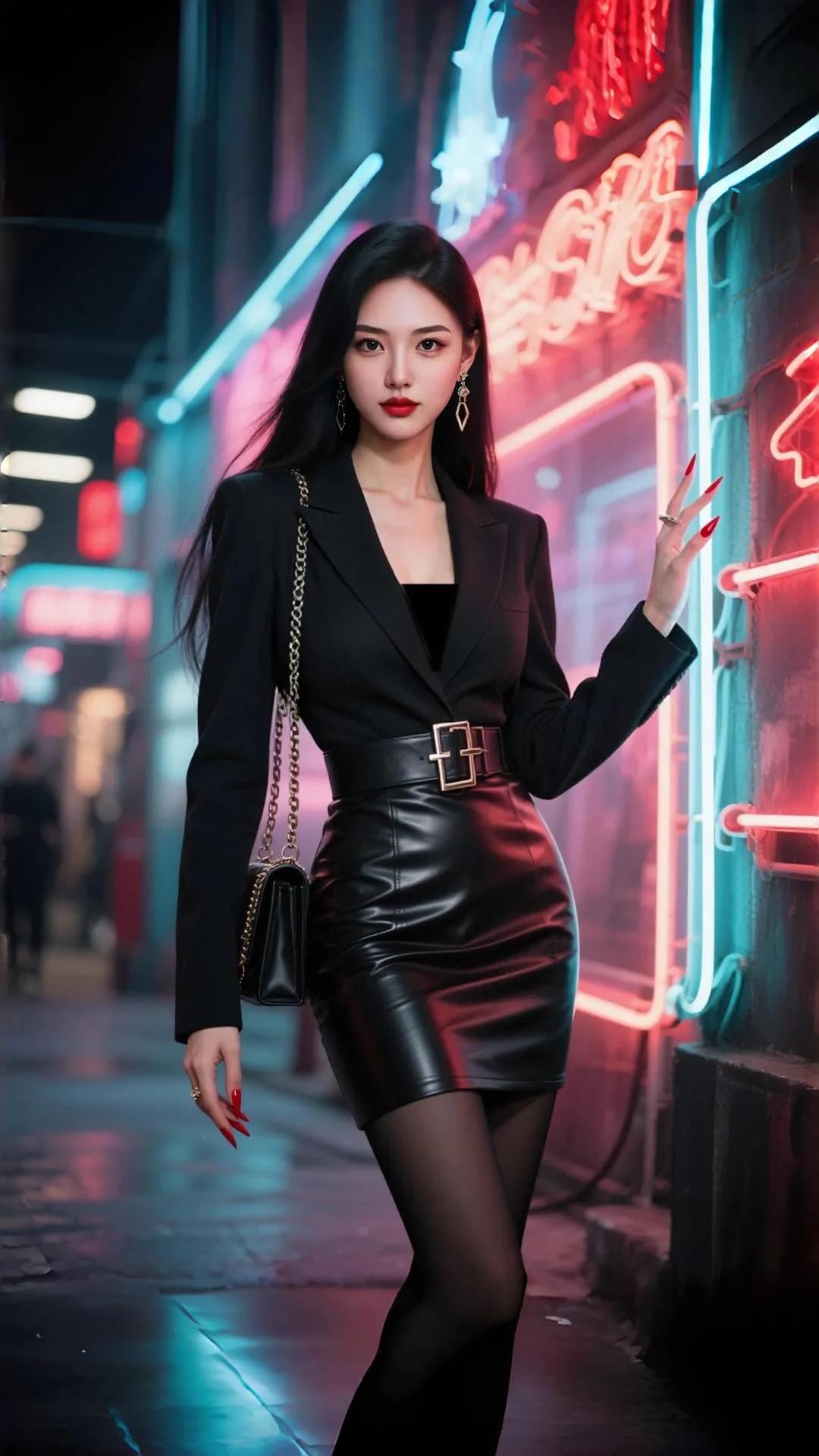 穿高跟鞋能征服马路，端酒杯就能消化孤独——我的战场，从来不止一处。红色高跟鞋和黑