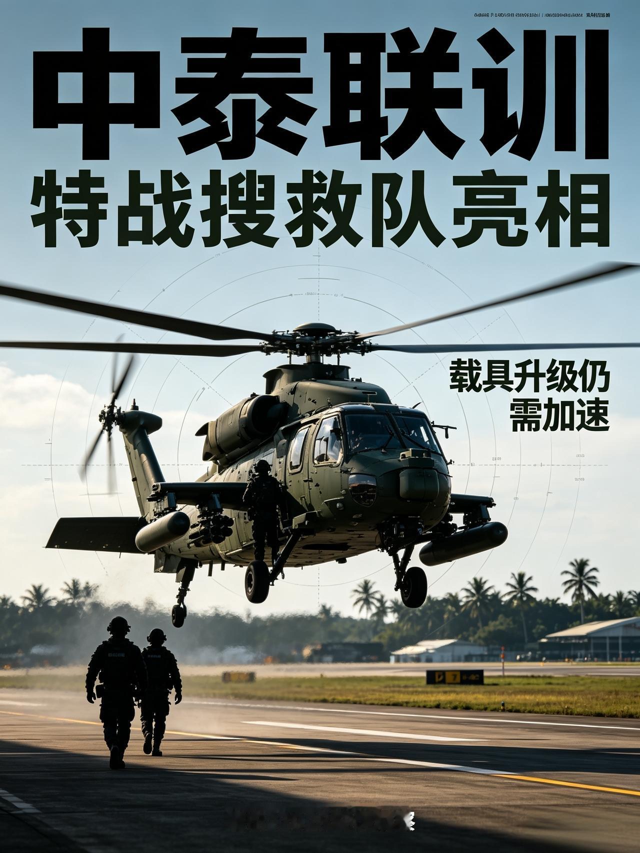 中泰联训：我空军特战搜救队亮相，直升机升级还得加快
 
8月20日，中泰“鹰击-