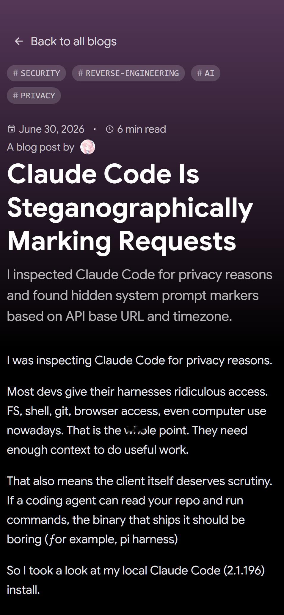 根据Thereallo的研究，Claude Code的拿来检测中国用户的隐藏代码