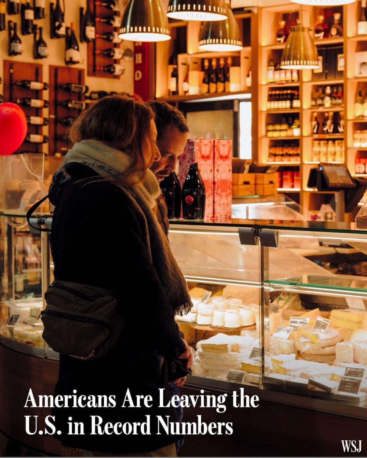 美国人正以前所未有的速度离开美国，吸引他们的是可以用美国令人艳羡的高薪在其他国家