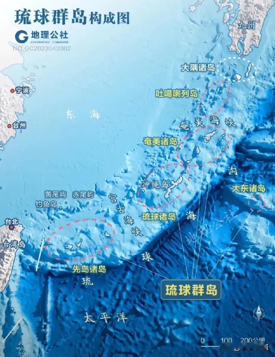 日本最大软肋——琉球群岛！

琉球群岛横跨1000公里，面积3090平方公里，资