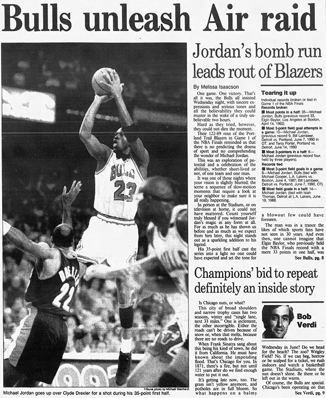 Michael Jordan June 4, 1992  finals 