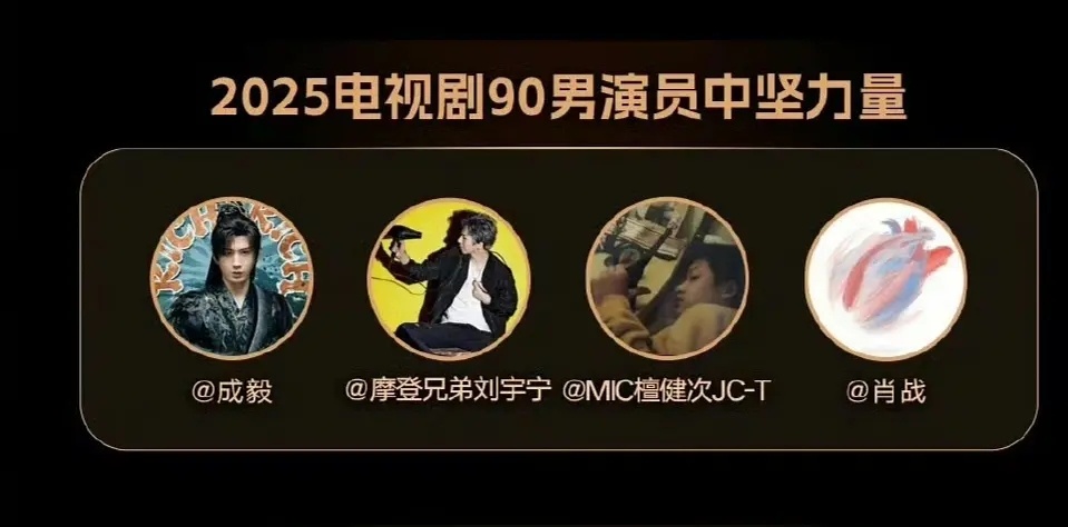 内娱四大流量90生🥜成毅、刘宇宁、檀健次、肖战，你最喜欢谁？内娱四大流量90生