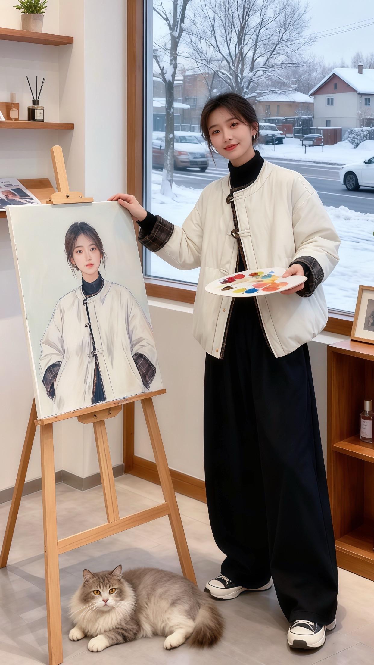 ❄️秋冬记得温柔撞色，是藏在棉服记得小浪漫～