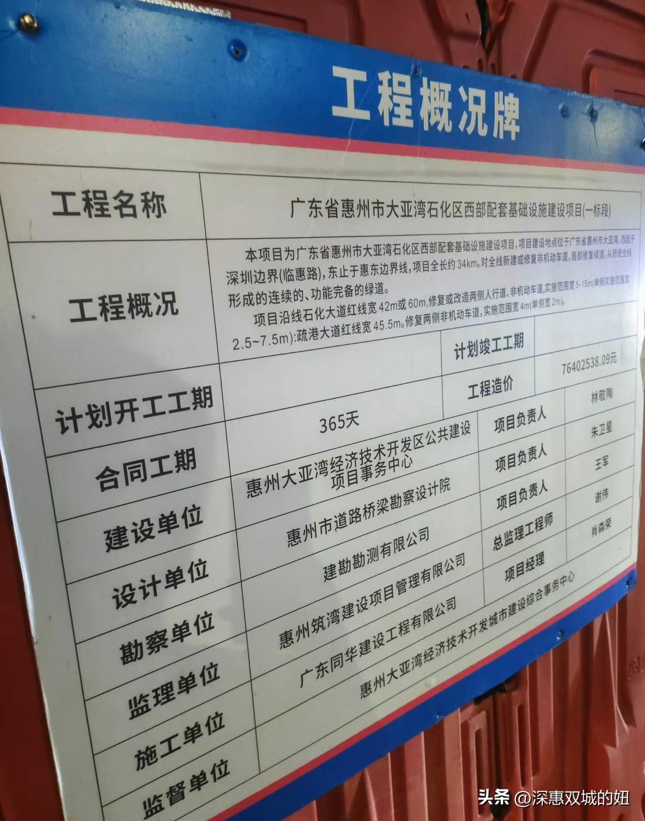 大亚湾正在日新月异的变化！
以后只会越来越好。分享了大亚湾临深石化大道的人行道在