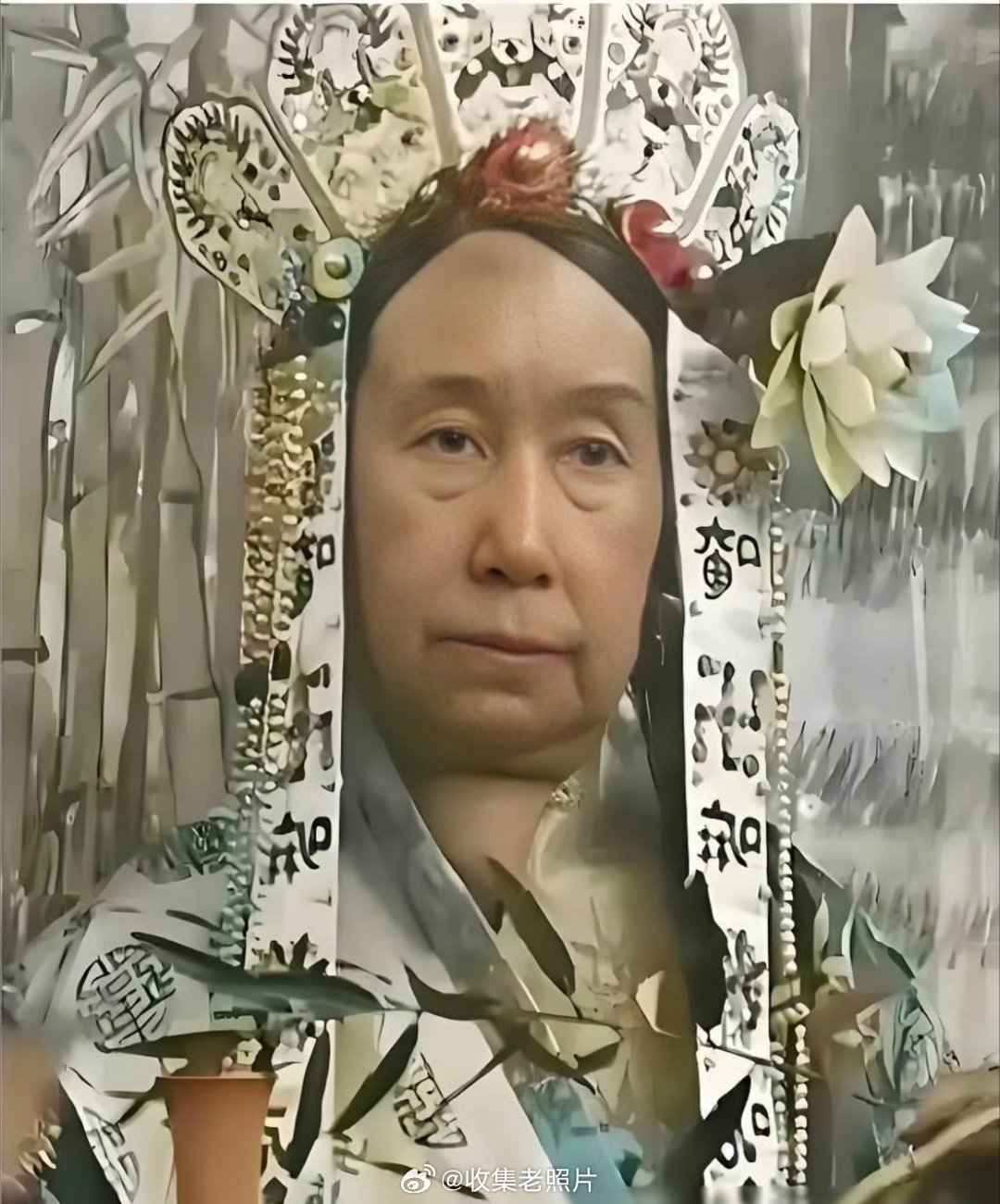 真实的慈禧像，颜值一言难尽。怪不得她男人咸丰帝，只活了31岁。