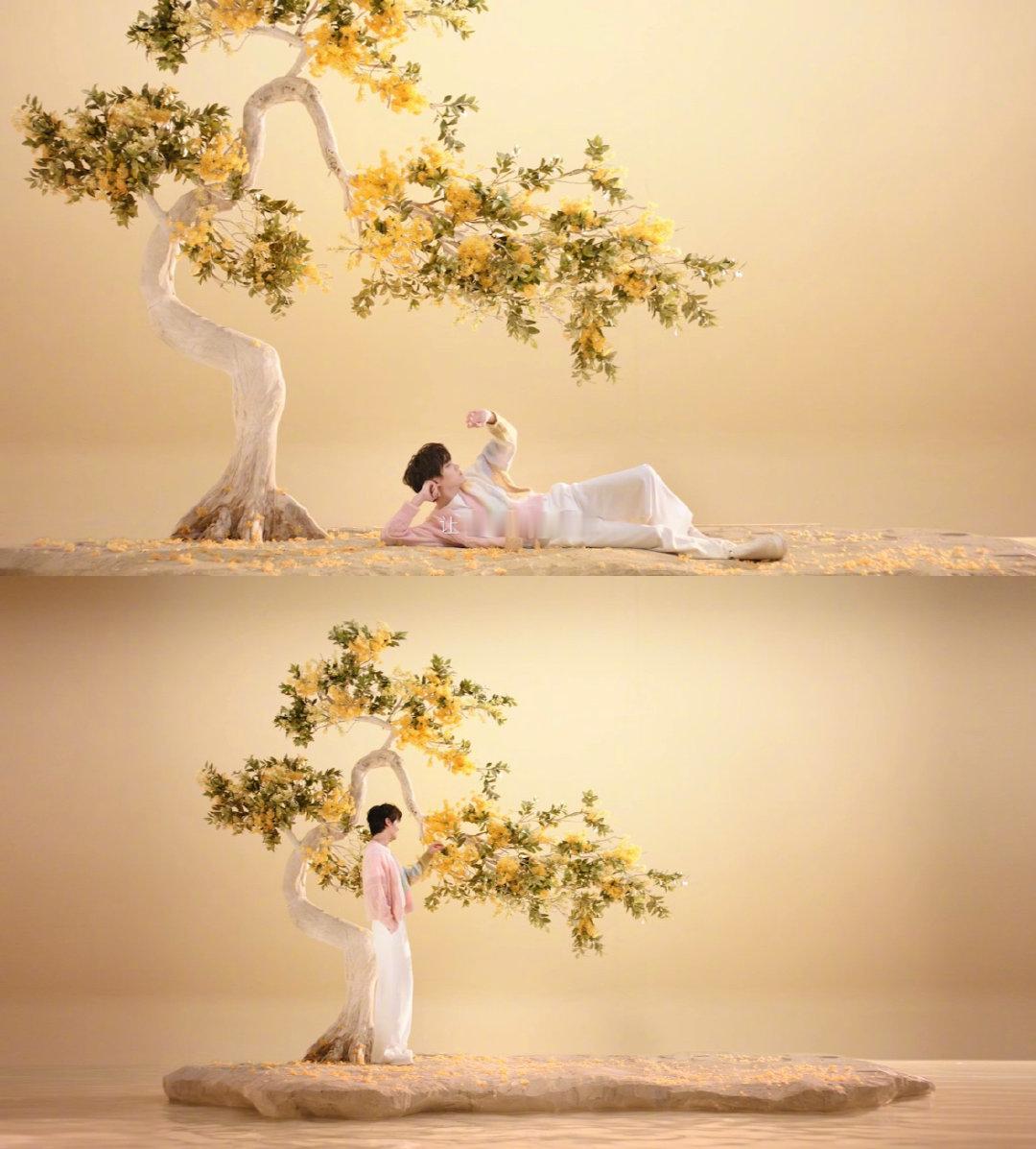 田栩宁说真的很香 全新视觉画面里，与鲜花相拥，在自然气息中舒展自我。没有繁复修饰