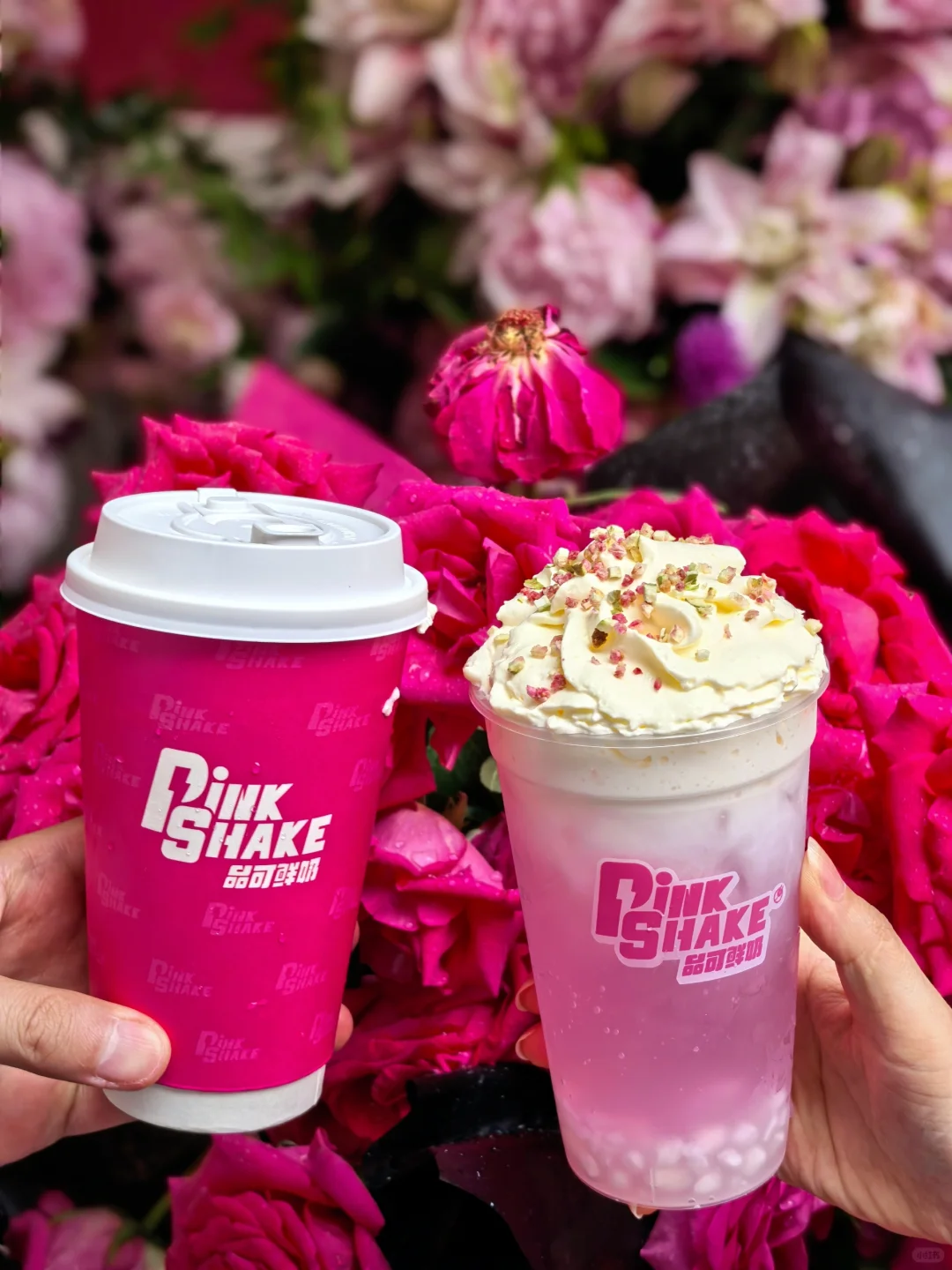 粉出梦幻的PinkShake品可鲜奶上海首店终于开业啦🎉🎉这里有跳...