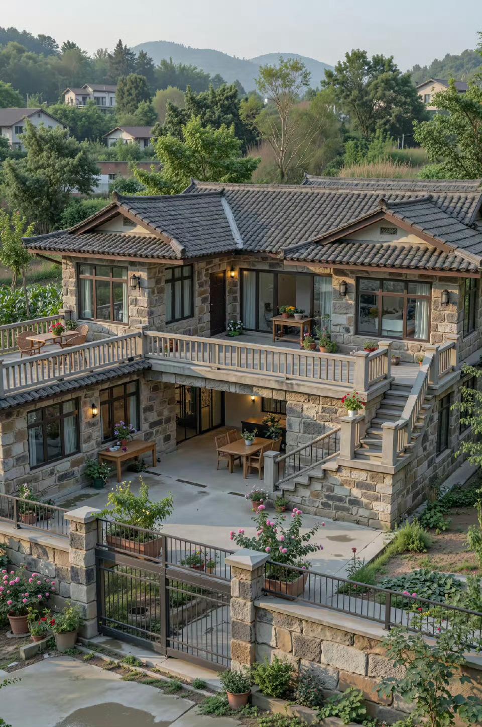 小的时候不明白，为什么有钱不去城里买一套，而是非在老家修，现在我明白了，落叶归根