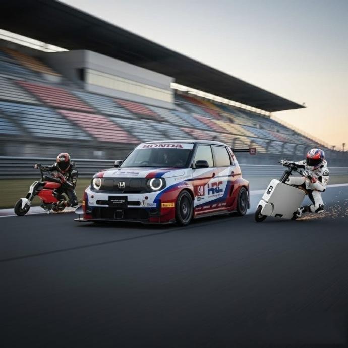 战斗风的k-car
电动车必须放弃驾驶乐趣么？
本田尝试着在K-car上玩出新花