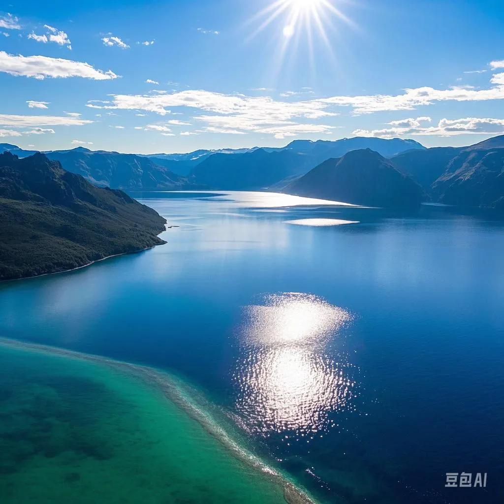 下联：高山能容万木林。
这样组成的对联为：“深海可纳千湖水，高山能容万木林”，表