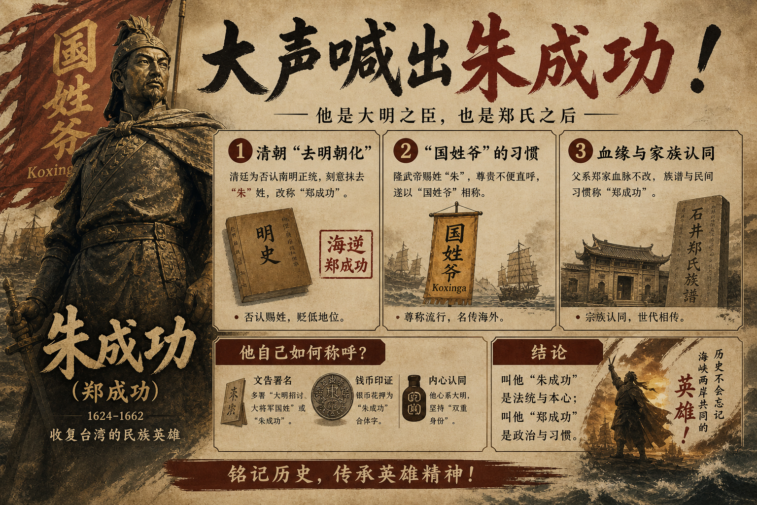 朱成功（郑森）不是郑成功。正本清源
