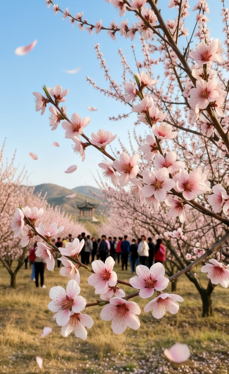 张夏万亩杏花开成海，这才是春天该有的样子！
一夜春风，张夏的山坡被粉白浸染。万亩