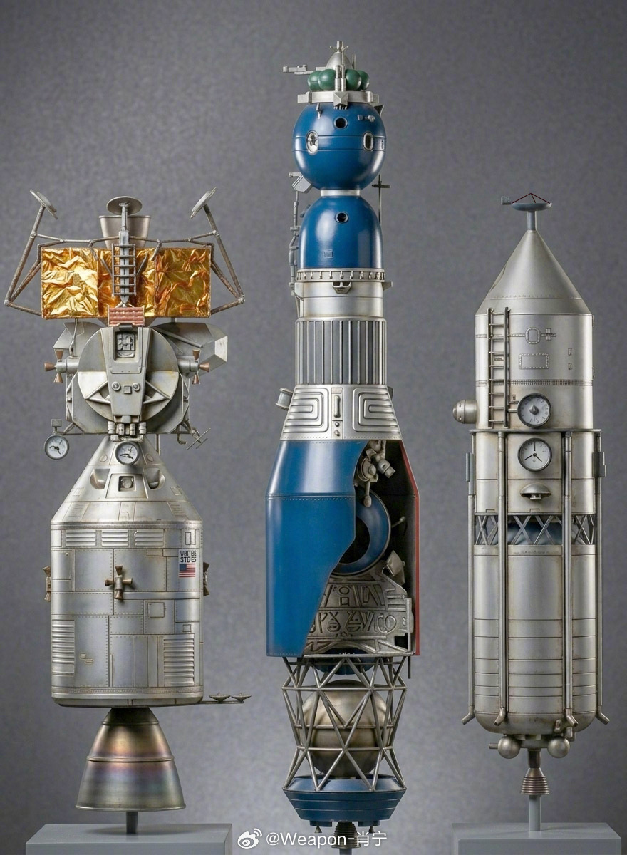 烽火问鼎计划每天认识一件兵器 20世纪60年代末至70年代初三个登月航天器的大小