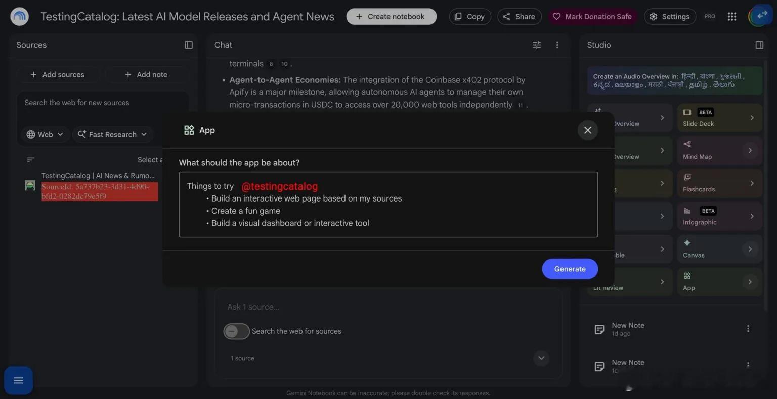 据科技媒体 Android Authority 今天报道，谷歌正在为 AI 笔记