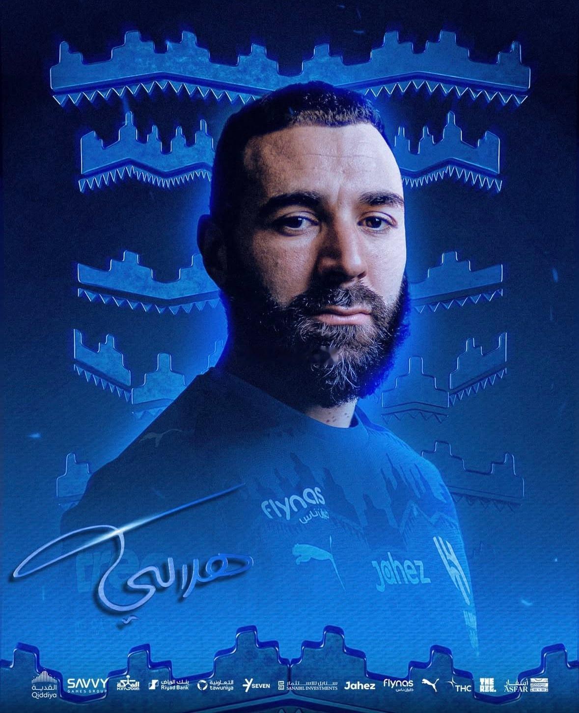 本泽马加盟利雅得新月38岁本泽马￼在与吉达联合￼解约后加盟利雅得新月￼，双方签约