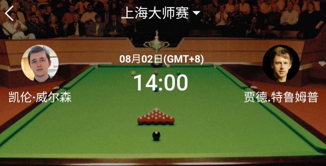 今天下午14点，上海大师赛决赛，威尔逊vs特鲁姆普，你看好谁夺冠？