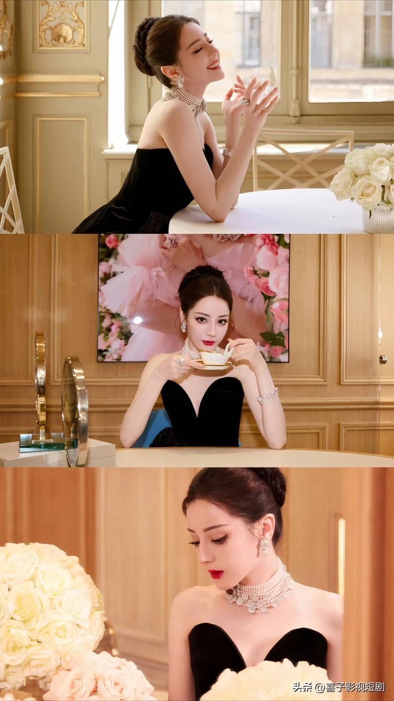 迪丽热巴“美神降临”绝非虚言。2026年3月苏州迪奥高级珠宝晚宴，她身着黑色深V