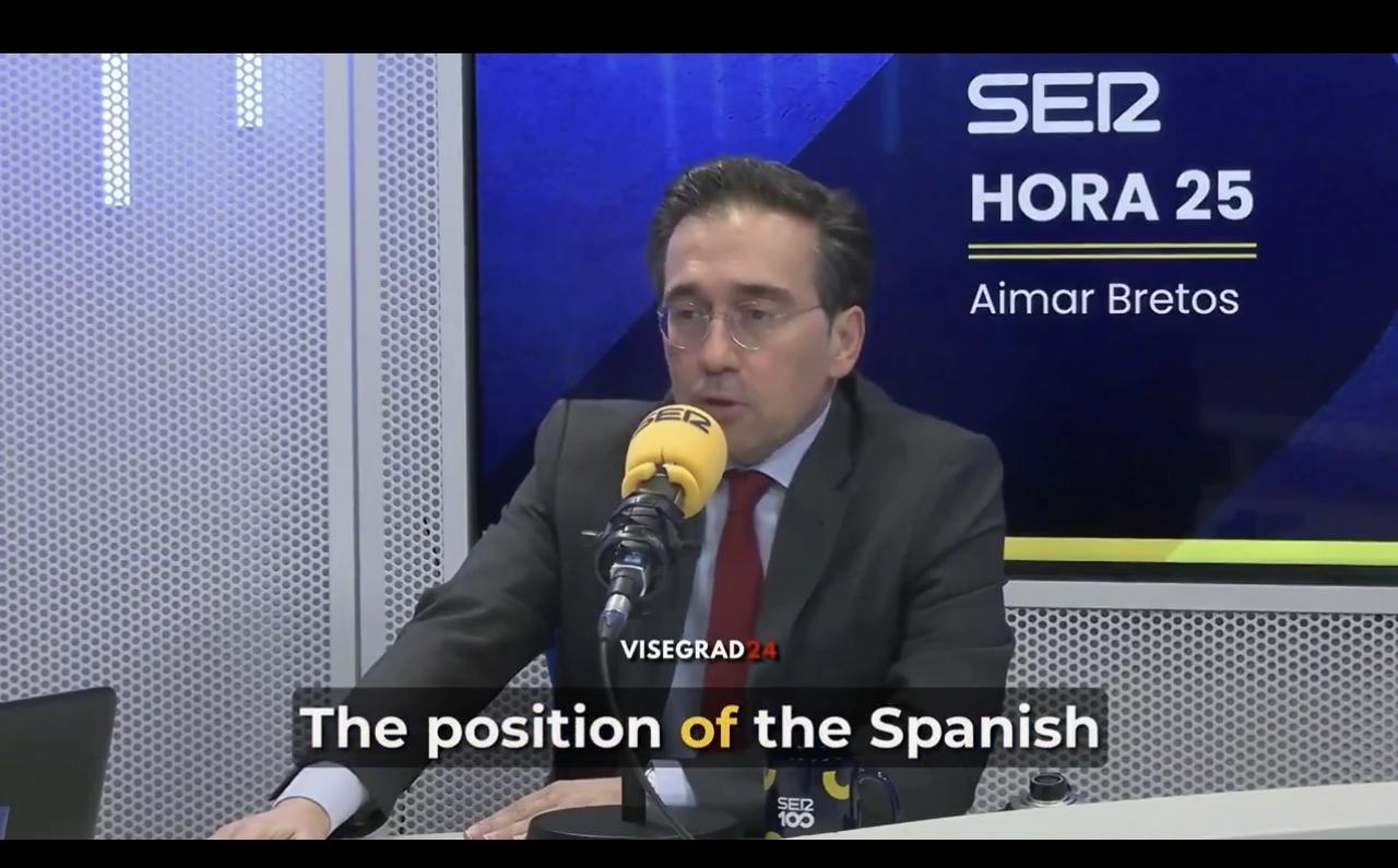 西班牙外交大臣何塞·曼努埃尔·阿尔瓦雷斯否认了白宫发言人的言论，该发言人声称西班