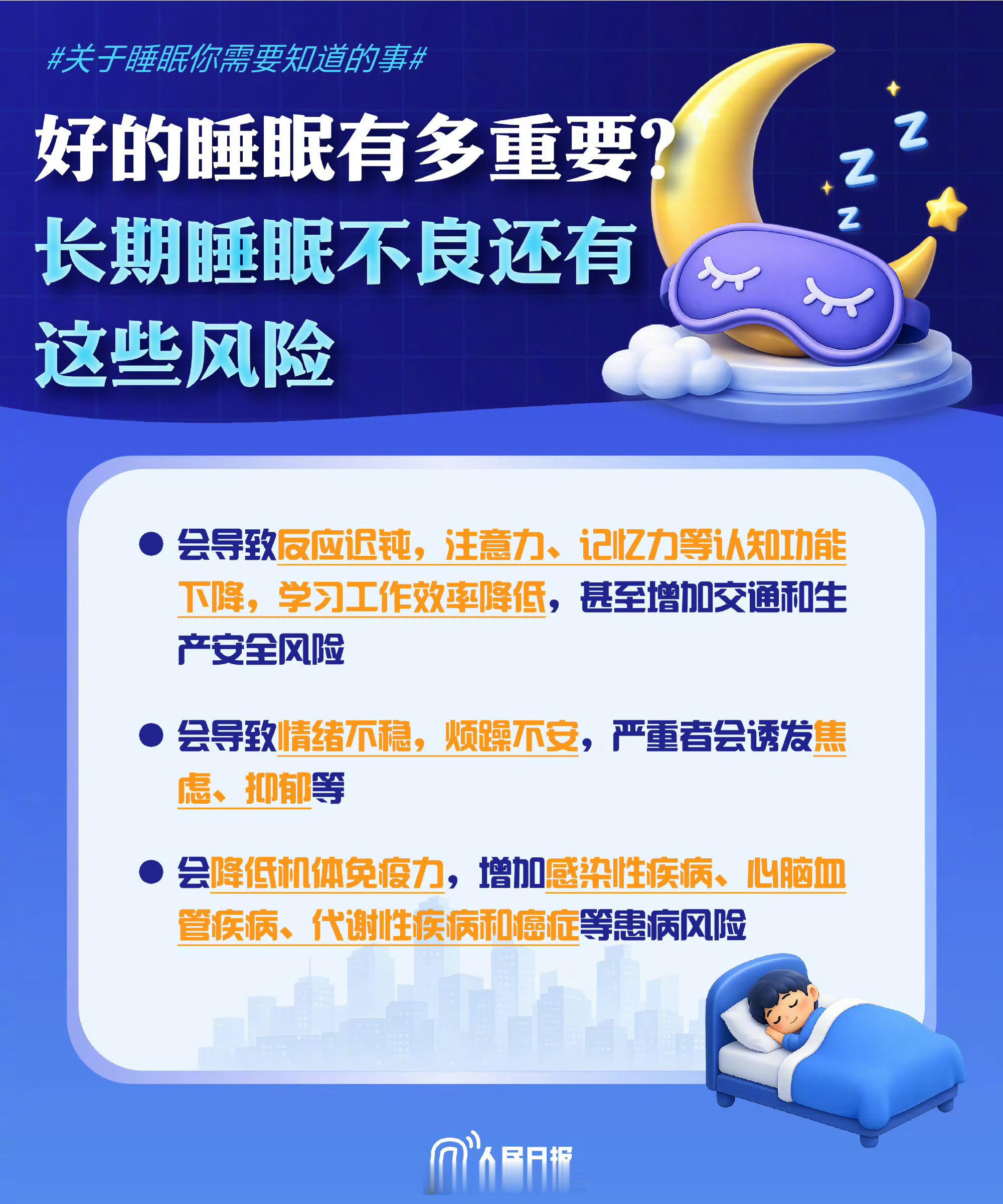 【你睡得好吗？关于睡眠你要知道的事】判定睡眠质量优劣的核心标准，是人体次日的身心