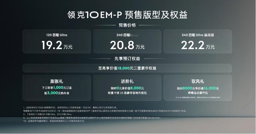 这车只卖 20 万？领克旗下首款中大型电混轿车【领克10 EM-P】正式开启预售