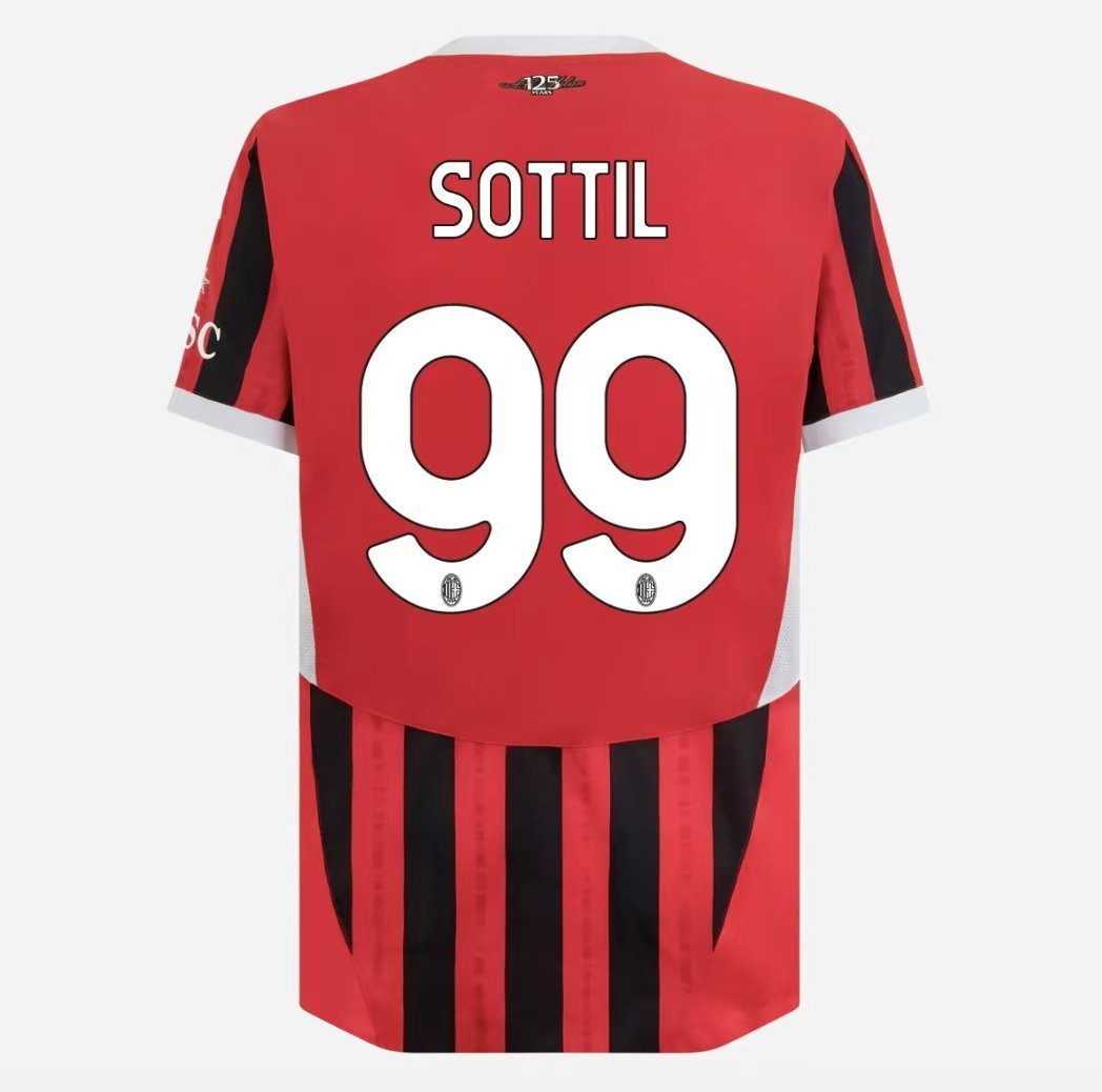 【MN】 🔴⚫️ 米兰新援索蒂尔🇮🇹将身穿9️⃣9️⃣号球衣。[good]