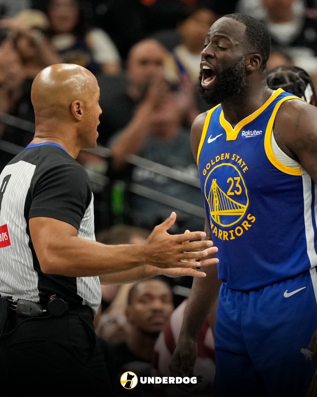 我不知道说啥这赛季他技术犯规已经9次了 勇士最近的8场比赛中2次被驱逐出场并在另