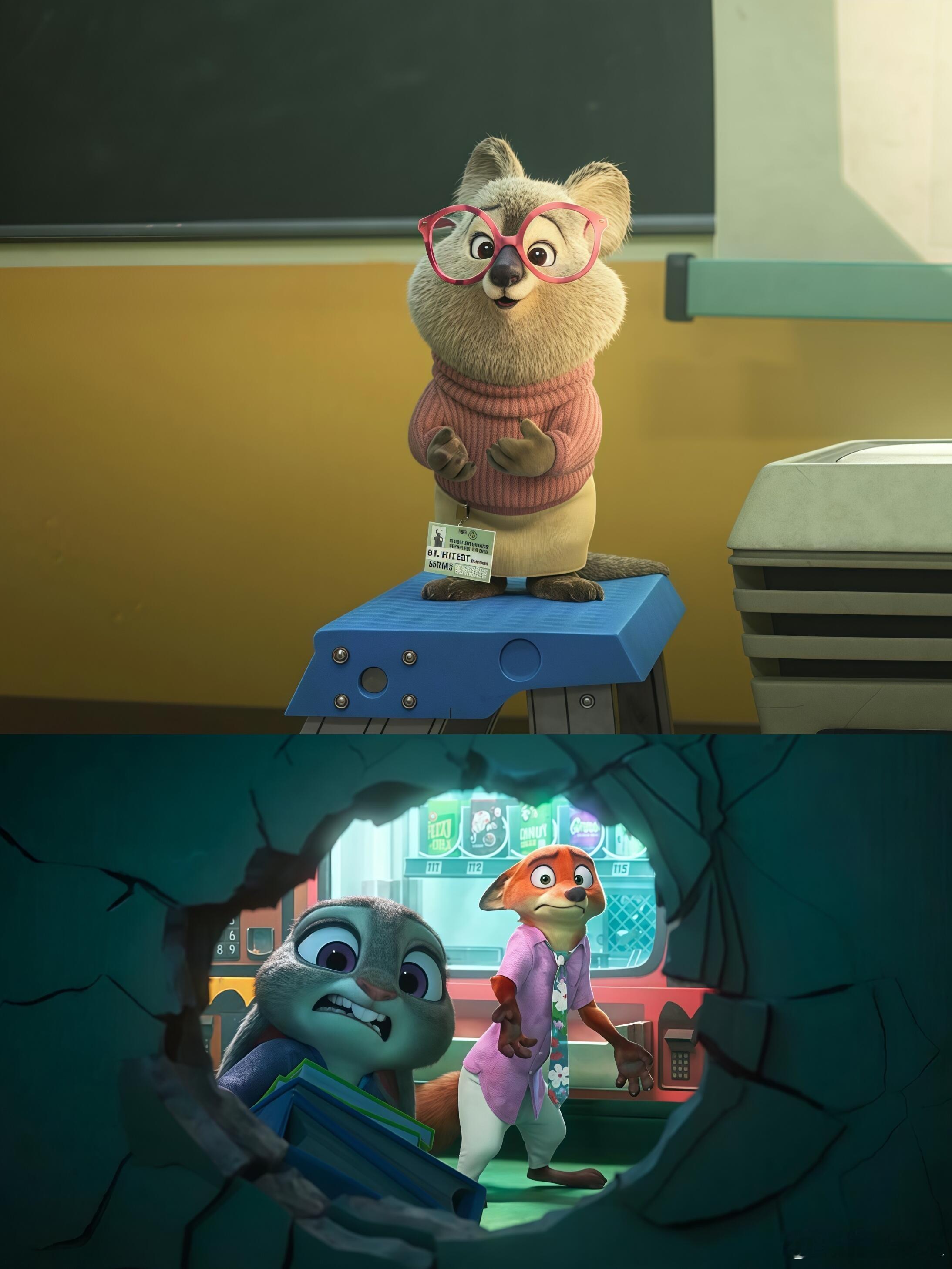 杭州爆改疯狂动物城痛城起猛了在杭州看到疯狂动物城了所有人，目光向我聚集！这不是我