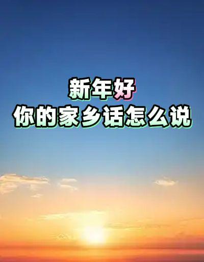 用麦克风说 你的家乡话 新年好