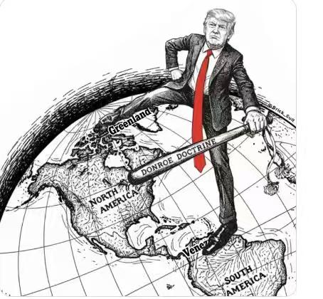 委内瑞拉事件后，门罗主义回归，美国已经露出獠牙，特朗普以及卢比奥先后开始发声，下
