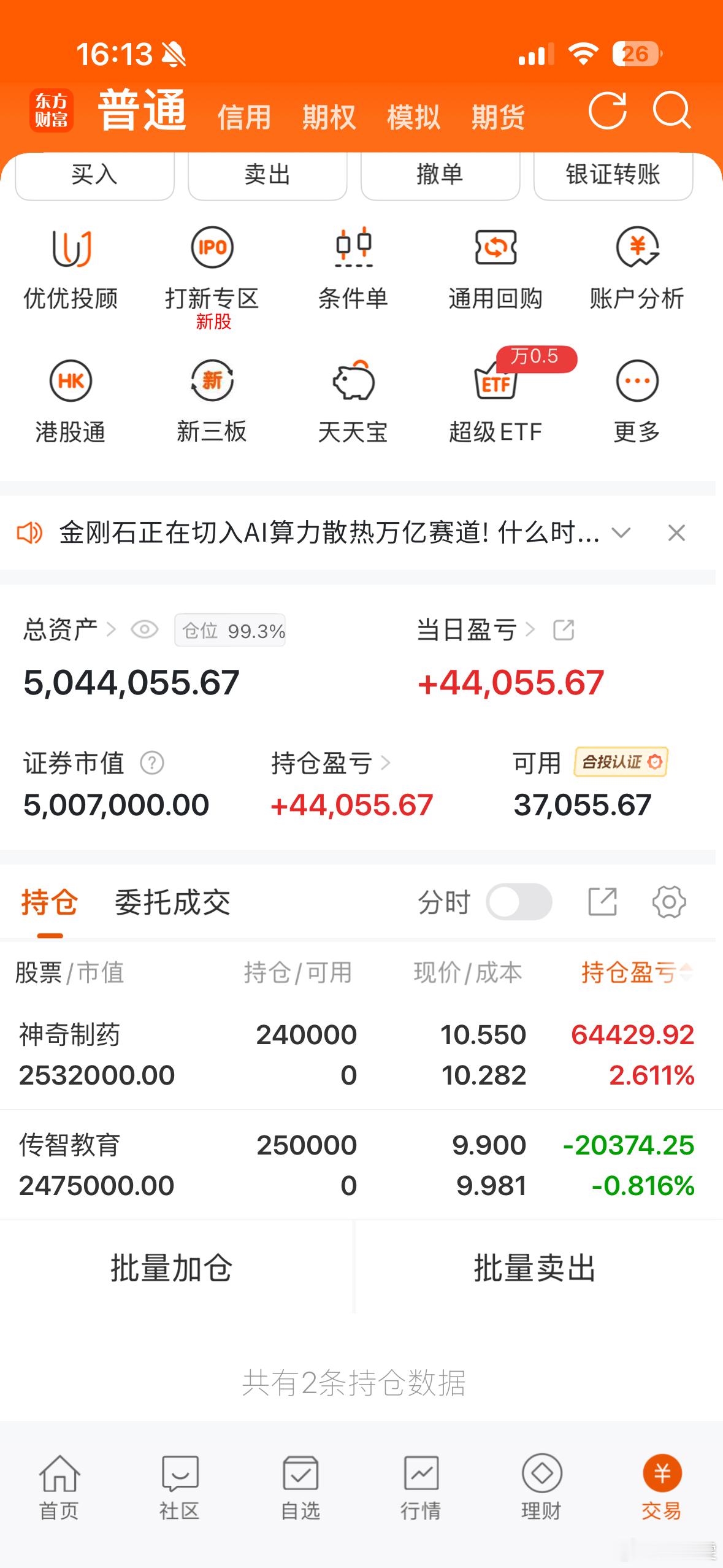 永远热爱、永远积极向上！神奇制药真的强尾盘压住异动、从情绪上来看明天医药主线咯传