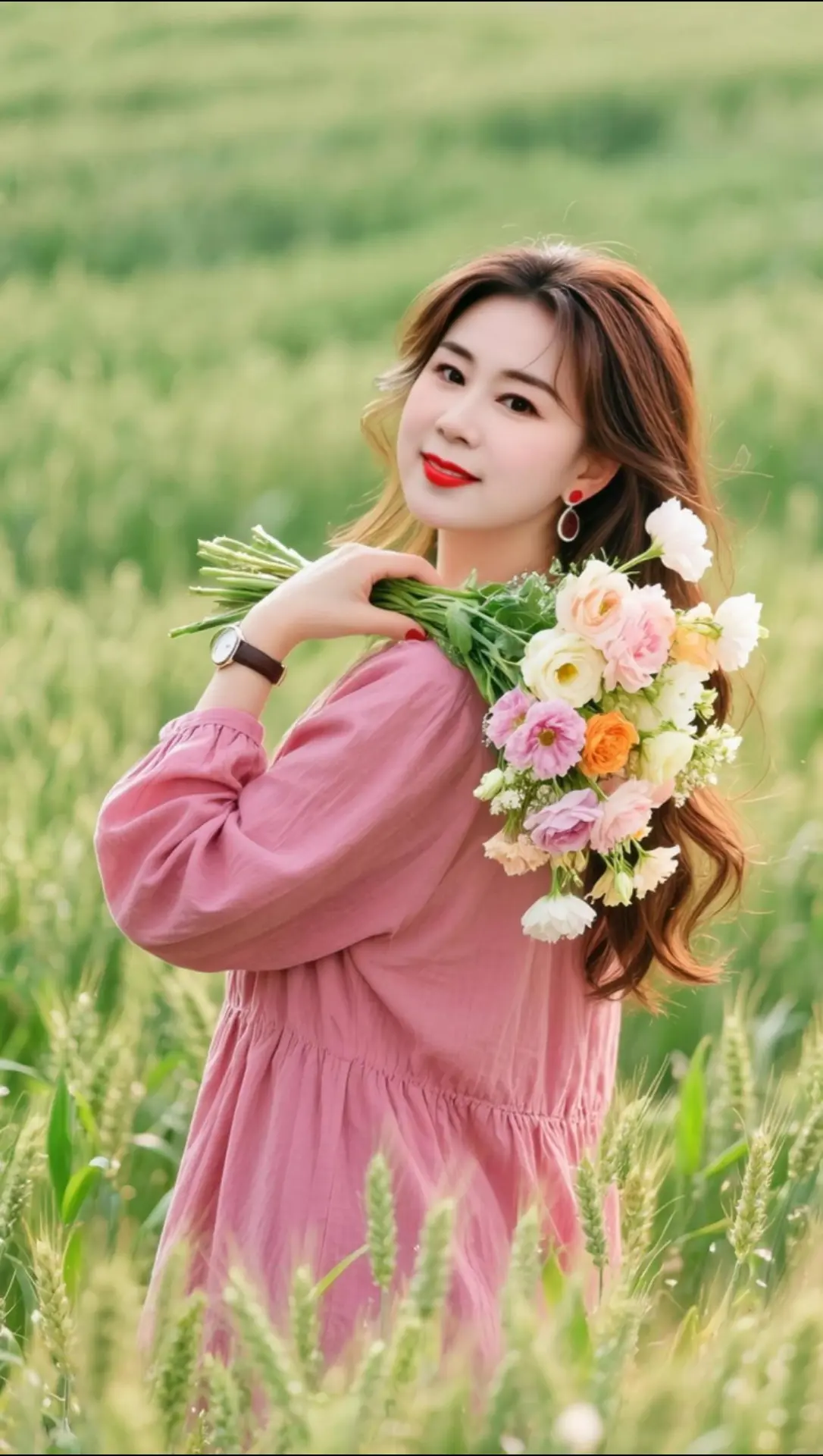 AI田园清新写真 ai创作