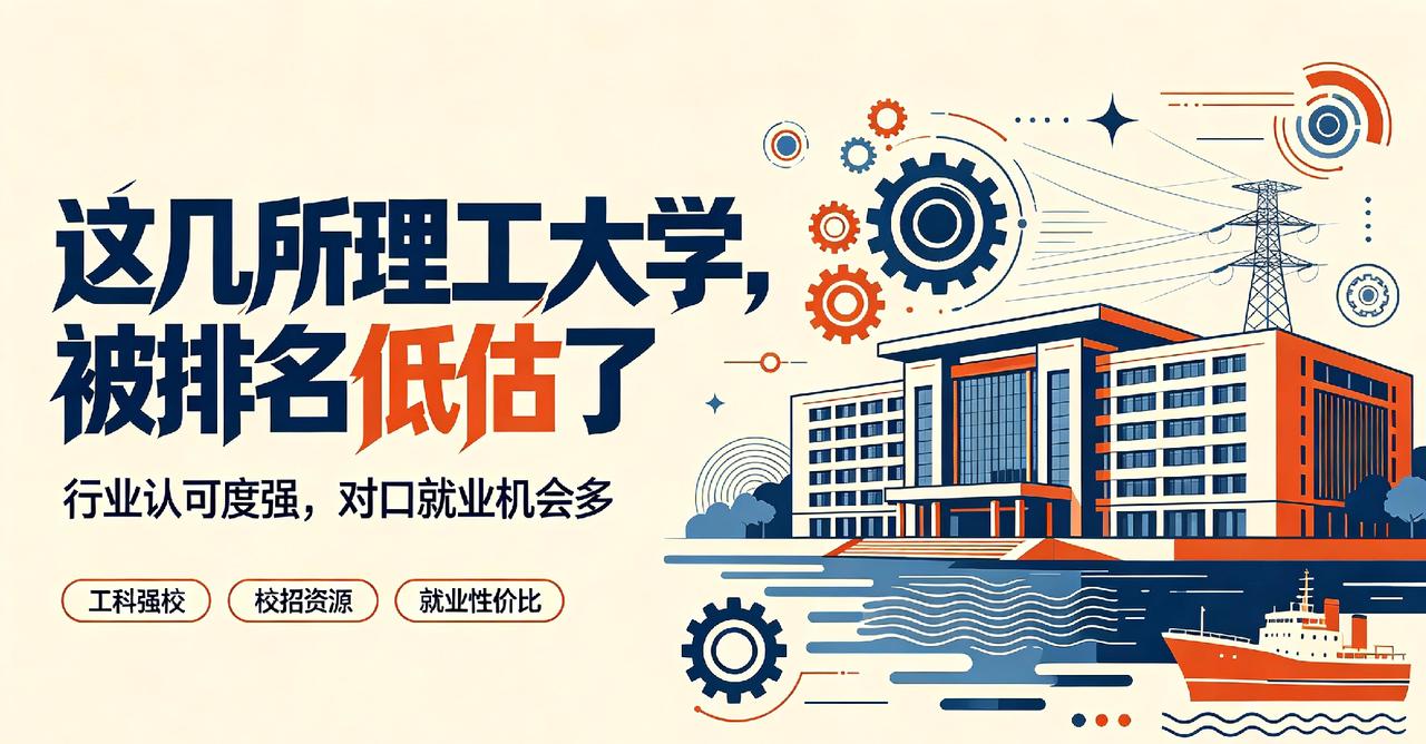 他提到国内有一类“委屈型理工院校”：单看综合排名，名次并不亮眼，在普通大众之间名