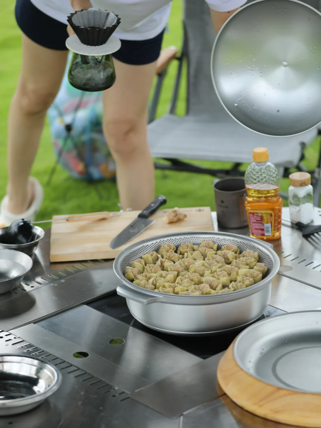 包馄饨😋露营也要好好吃饭