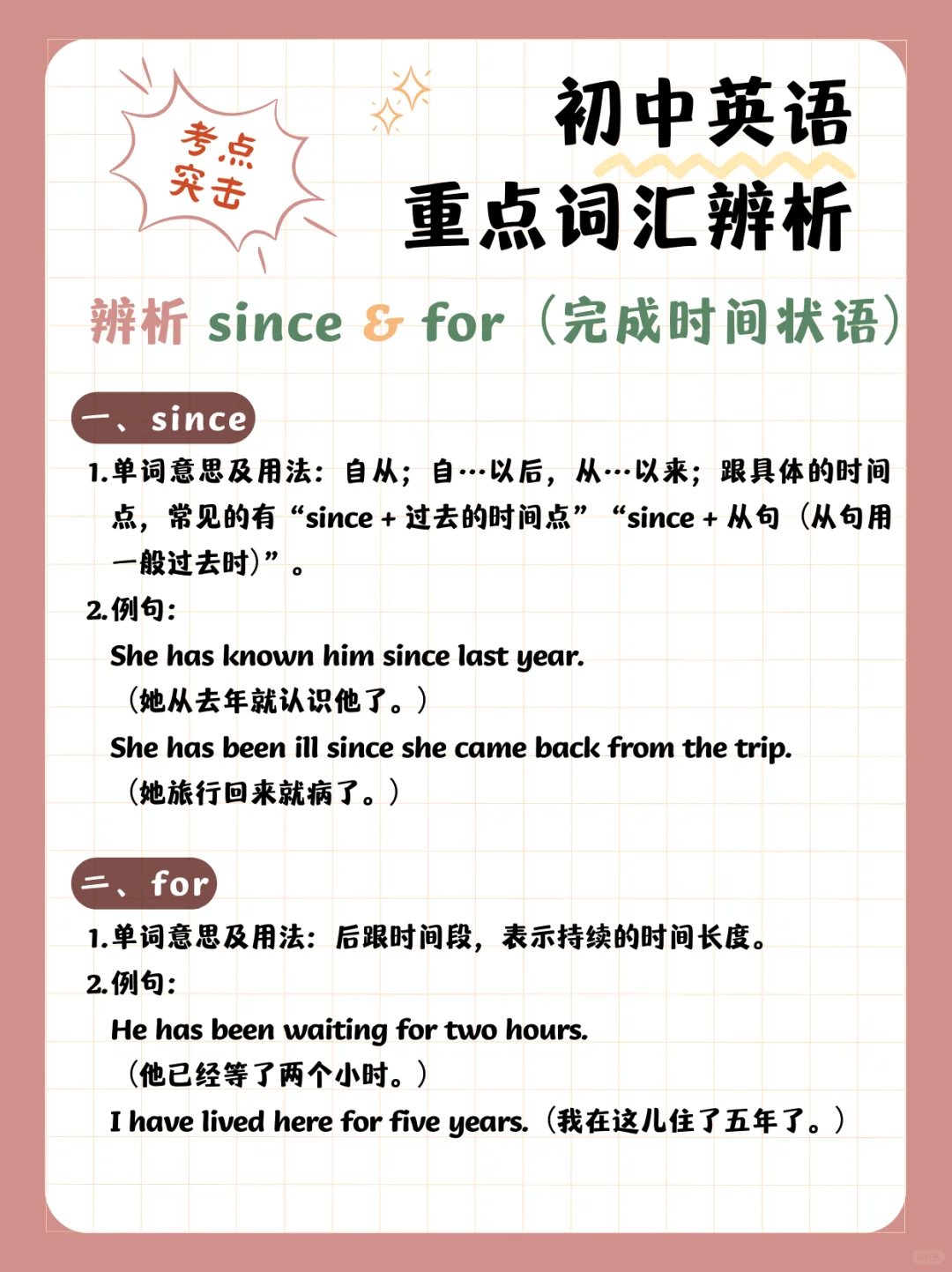 考点突击|一次厘清初中英语重点词汇辨析74