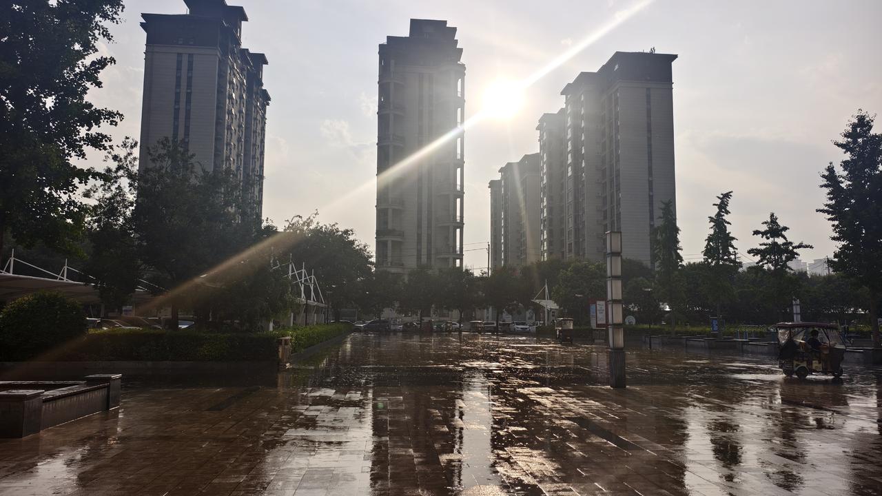 散文‖七月的太阳雨

豫北的盛夏像个性格火辣变脸快的姑娘，前半天还笑得非常灿烂，