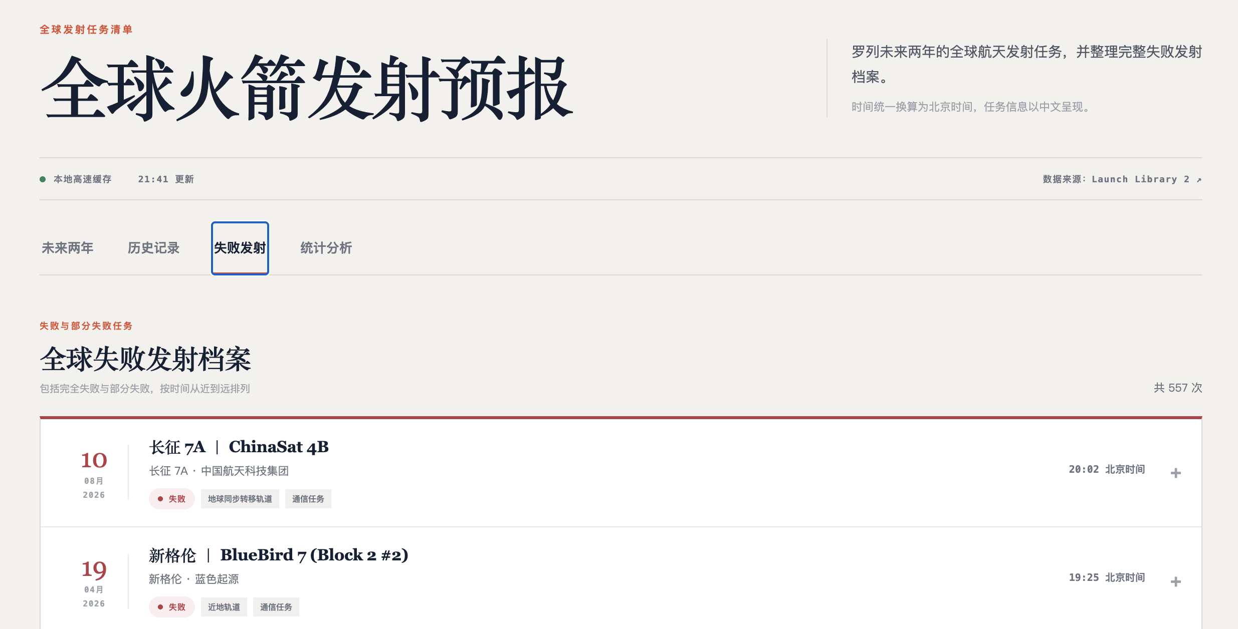 更新了火箭发射预报的界面，欢迎访问：网页链接