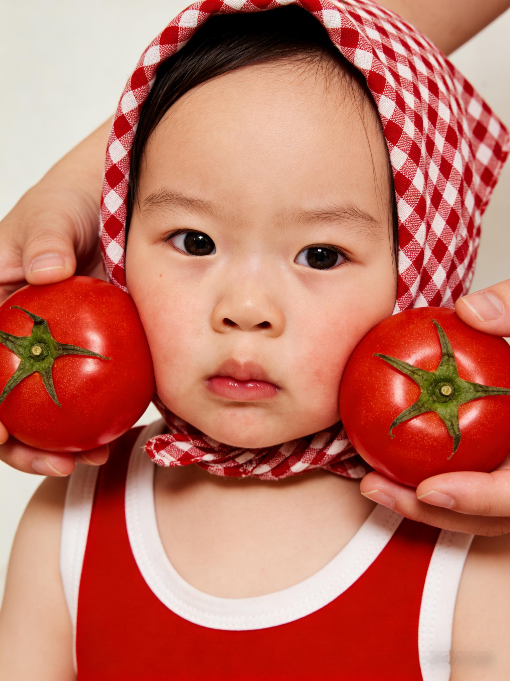 拿ai做了一张悠米的新年照，这小眼神还挺有范儿的