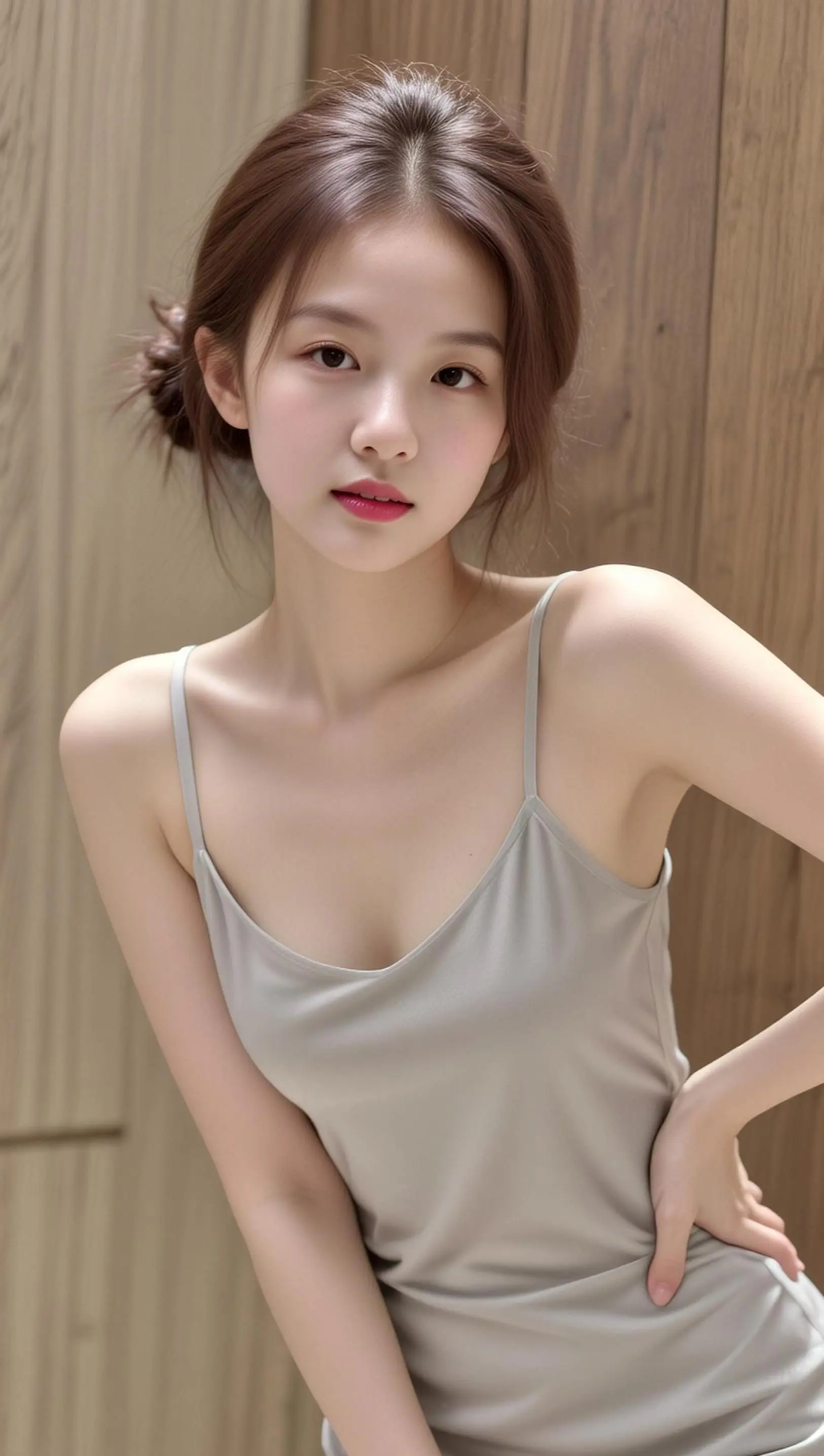 AI低饱和吊带写真 随变ai随便玩