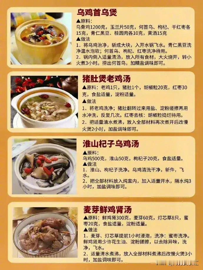 这是我见过最全的煲汤方法，广式煲汤，32种，够用一年了，快收藏好。我的宝藏食谱
